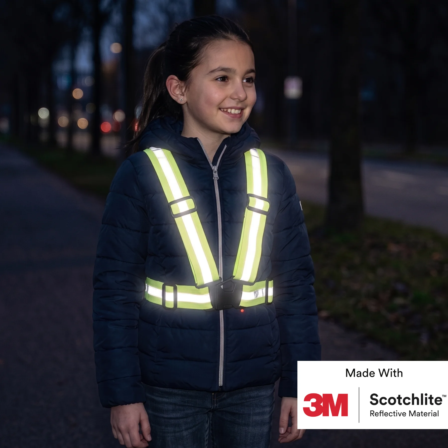 Salzmann Kids Reflective Cross Belt | Children’s Hi Vis Adjustable Belt One Size | Yellow, Pink, Navy | Made with 3M Scotchlite
Salzmann Kids Reflective Cross Belt | Children’s Hi Vis Adjustable Belt One Size | Yellow, Pink, Navy | Made with 3M Scotchlite