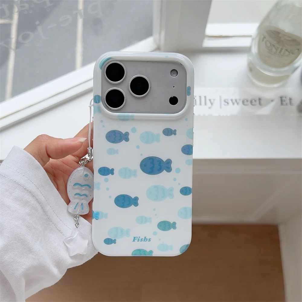 Cute Cartoon Fish Silicone Phone case With Charm Cover for iPhone 16 Pro17 Pro Max 15 16 17 15 Pro Max Funda Protective Cover
Cute Cartoon Fish Silicone Phone case With Charm Cover for iPhone 16 Pro17 Pro Max 15 16 17 15 Pro Max Funda Protective Cover