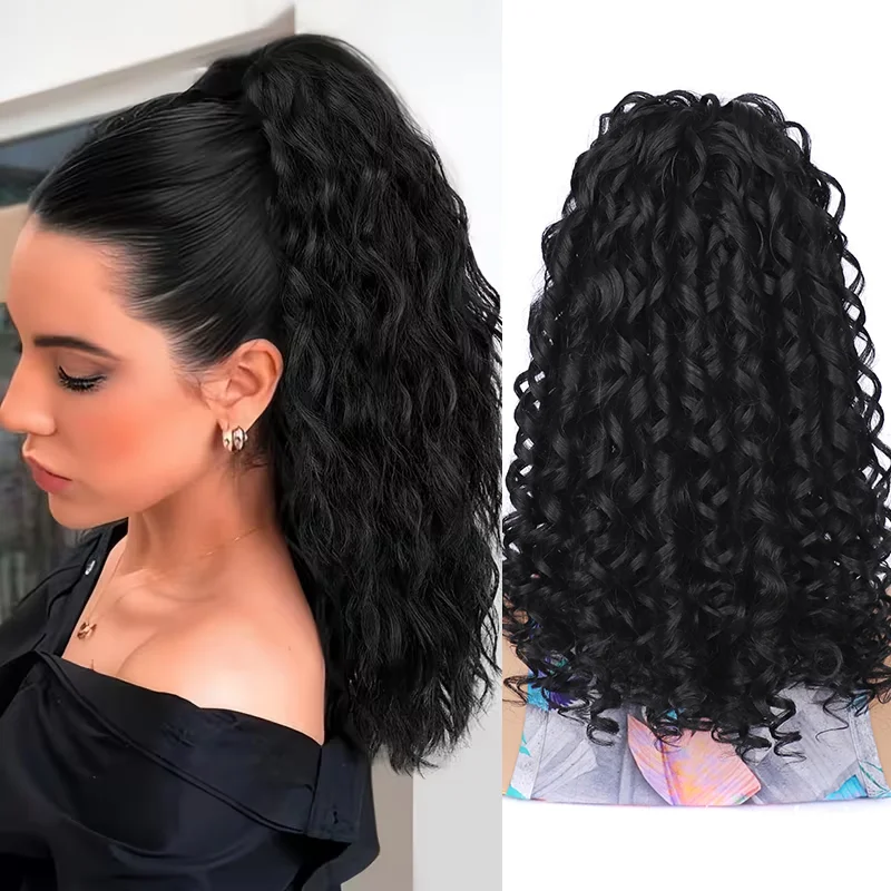 Synthetic Ponytail Curly Hair Extension for Daily Use Black/brown/blonde Curly Ponytail Extension Perfect for Women Daily Use
Synthetic Ponytail Curly Hair Extension for Daily Use Black/brown/blonde Curly Ponytail Extension Perfect for Women Daily Use