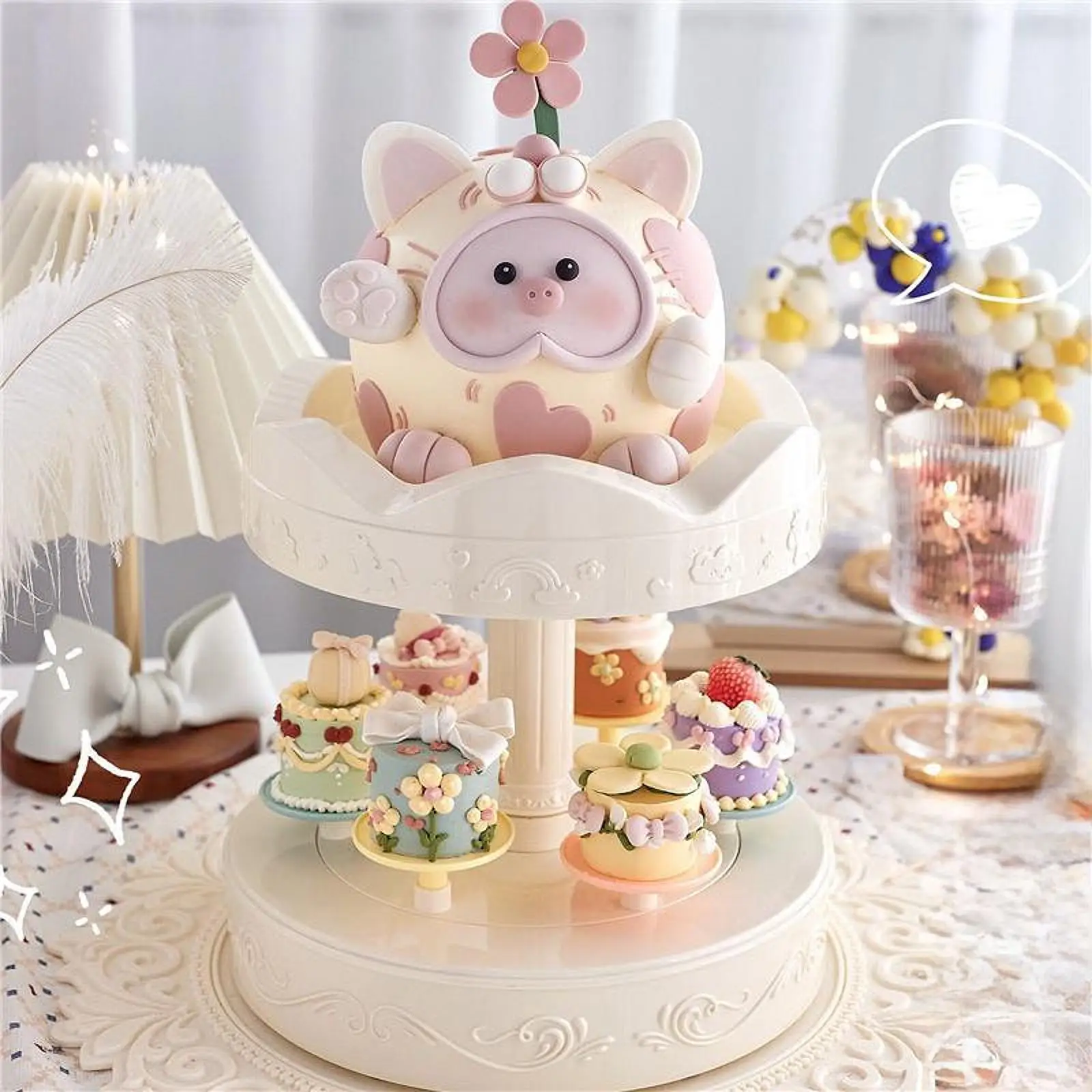 Вращающаяся машина для десерта, дисплей для кексов, держатель для суши, карусель, держатель для кексов для фестиваля, вечеринки, свадьбы, украшения 
Вращающаяся машина для десерта, дисплей для кексов, держатель для суши, карусель, держатель для кексов для фестиваля, вечеринки, свадьбы, украшения