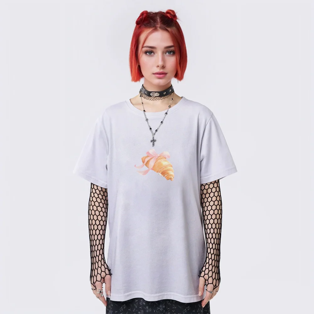 Unisex Pure Cotton T shirt Croissant Pattern Artistic Cute Loose Short Sleeved Cute FashionableSummer Wear Trendy Cool Top
Unisex Pure Cotton T shirt Croissant Pattern Artistic Cute Loose Short Sleeved Cute FashionableSummer Wear Trendy Cool Top