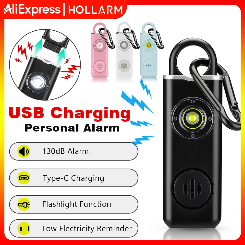 Hollarm Personal Safety Siren Alarm 130dB Siren Strobe Self Defense Alarm for Women, Kids, Elderly Anti Robbery Call for Help
Hollarm Personal Safety Siren Alarm 130dB Siren Strobe Self Defense Alarm for Women, Kids, Elderly Anti Robbery Call for Help