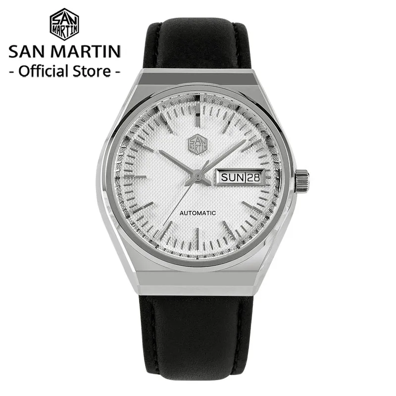San Martin Men Dress Watch 37mm Luxury Fashion ST2100 Automatic Mechanical Sports Business Sapphire Grid Dial Date & Day Window
San Martin Men Dress Watch 37mm Luxury Fashion ST2100 Automatic Mechanical Sports Business Sapphire Grid Dial Date & Day Window