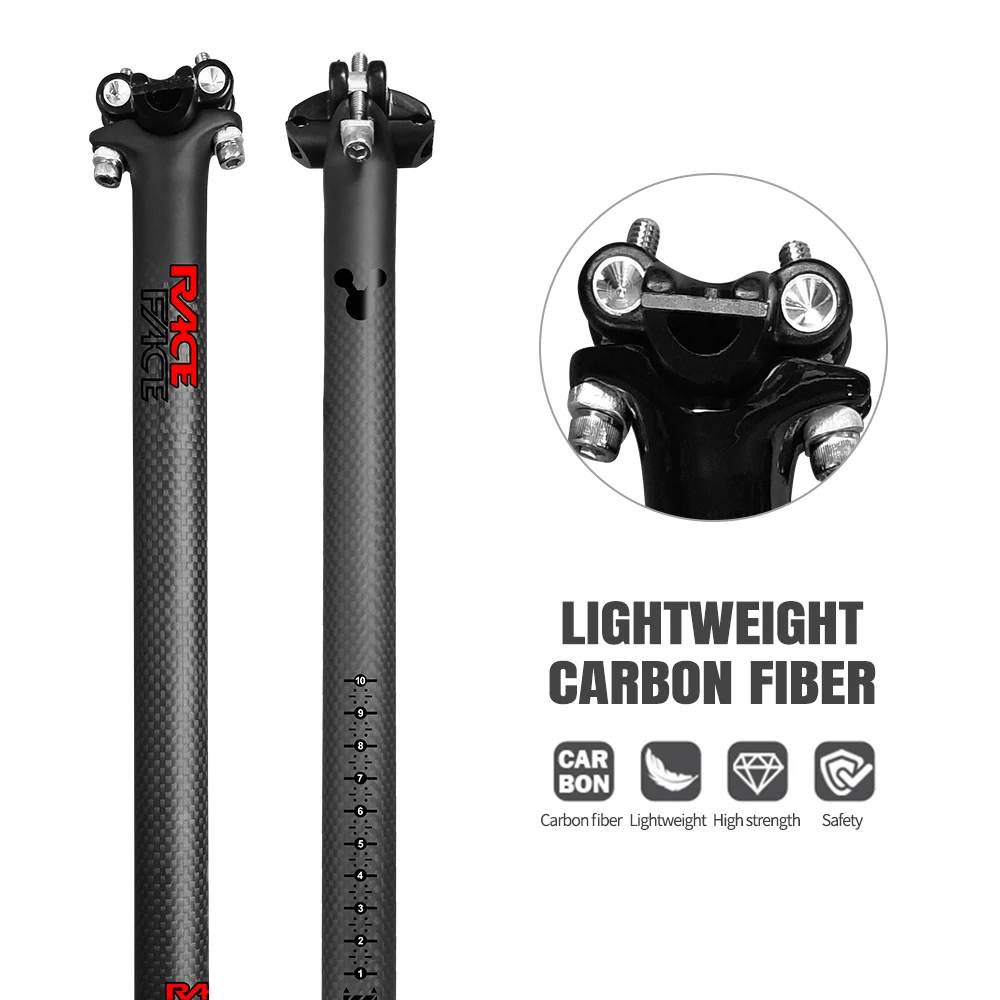 Ultralight Carbon Fiber Seatpost for Bicycles, 27.2/30.8/31.6mm/350-400mm, Mountain Bike Seatpost, Bicycle Accessories
Ultralight Carbon Fiber Seatpost for Bicycles, 27.2/30.8/31.6mm/350-400mm, Mountain Bike Seatpost, Bicycle Accessories