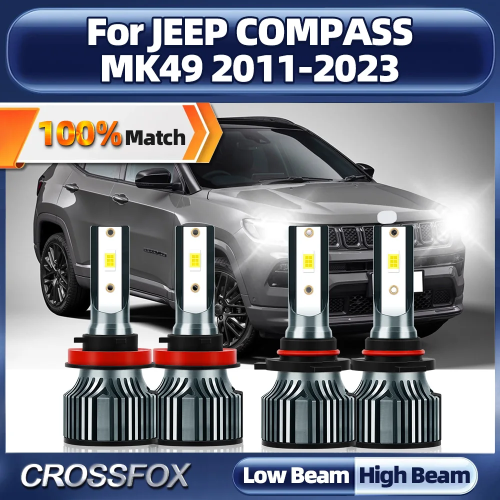 240W High Power LED Car Headlights Bulbs 40000LM Turbo Auto Lights 12V For JEEP COMPASS MK49 2011-2018 2019 2020 2021 2022 2023
240W High Power LED Car Headlights Bulbs 40000LM Turbo Auto Lights 12V For JEEP COMPASS MK49 2011-2018 2019 2020 2021 2022 2023