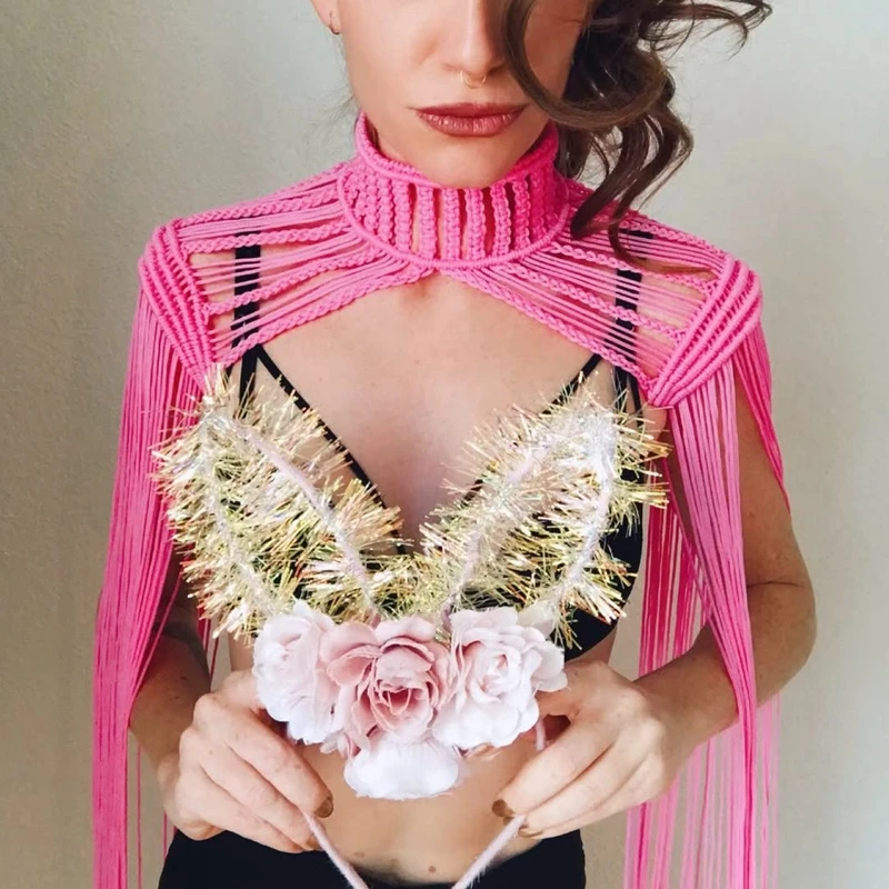 Women's Sexy Long Tassel Crochet Top Boho Beach Bikini Cover Ups Female Swimsuit Knitting Swimwear Shawl Cape
Women's Sexy Long Tassel Crochet Top Boho Beach Bikini Cover Ups Female Swimsuit Knitting Swimwear Shawl Cape