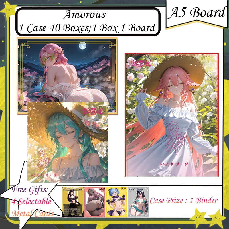 A5 Amorous Board - Goddess Albedo Nezuko Rem Nami Swimsuit Bikini Waifu Booster Box Card Collectible Gaming Anime Gifts
A5 Amorous Board - Goddess Albedo Nezuko Rem Nami Swimsuit Bikini Waifu Booster Box Card Collectible Gaming Anime Gifts