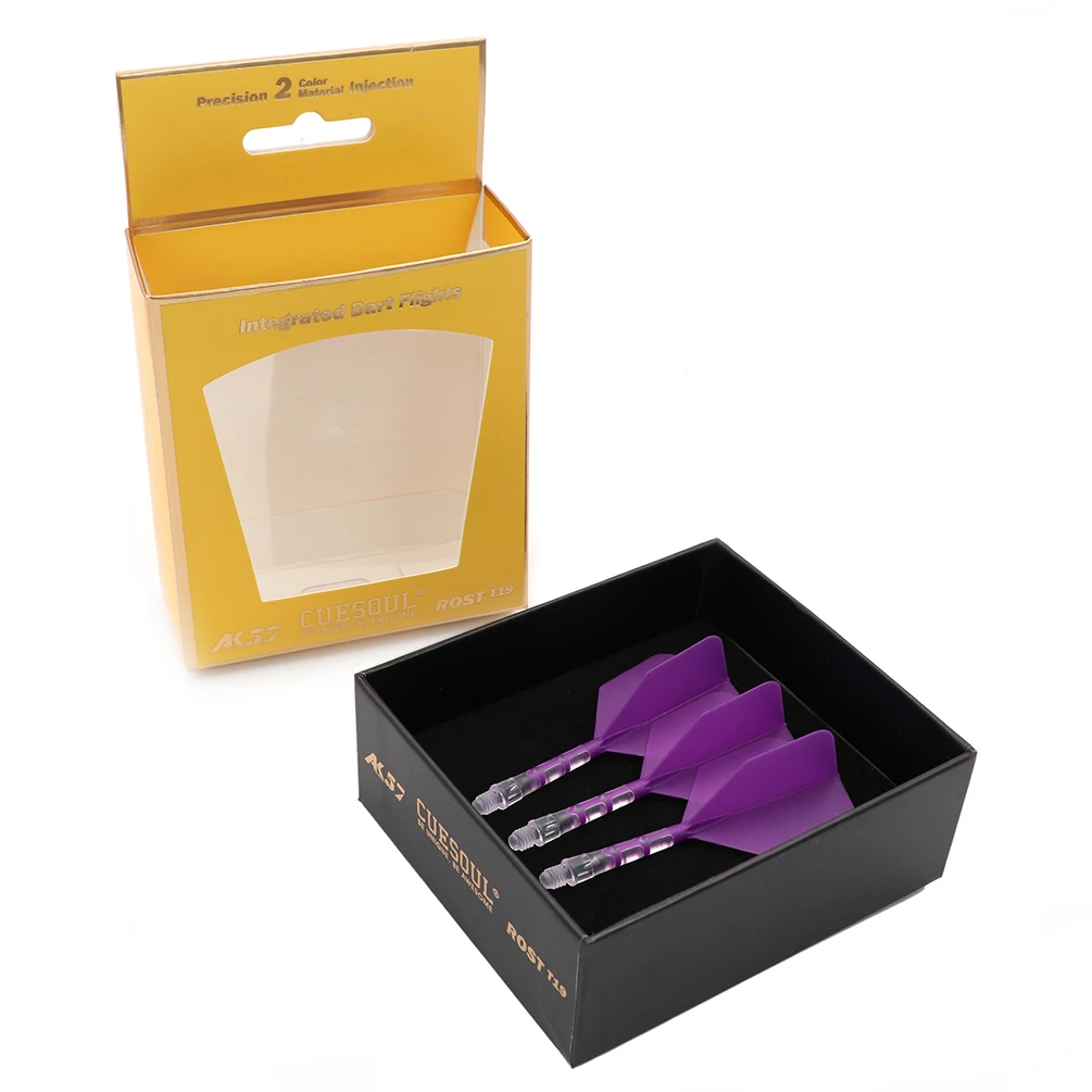 CUESOUL 929 New Launch ROST T19 Integrated Dart Shaft and Flights Big Wing Shape,Set of 3-Purple
CUESOUL 929 New Launch ROST T19 Integrated Dart Shaft and Flights Big Wing Shape,Set of 3-Purple