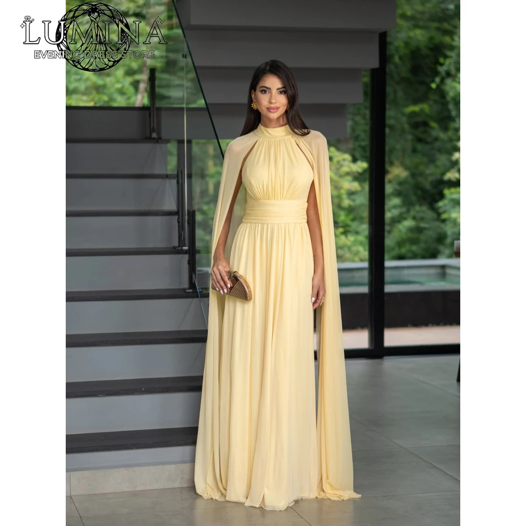 Lumina Elegant Gown Custom Made Woman Elegant Dress Round Neck Evening Dresses for Special Occasions Line A Chiffon Prom Party
Lumina Elegant Gown Custom Made Woman Elegant Dress Round Neck Evening Dresses for Special Occasions Line A Chiffon Prom Party