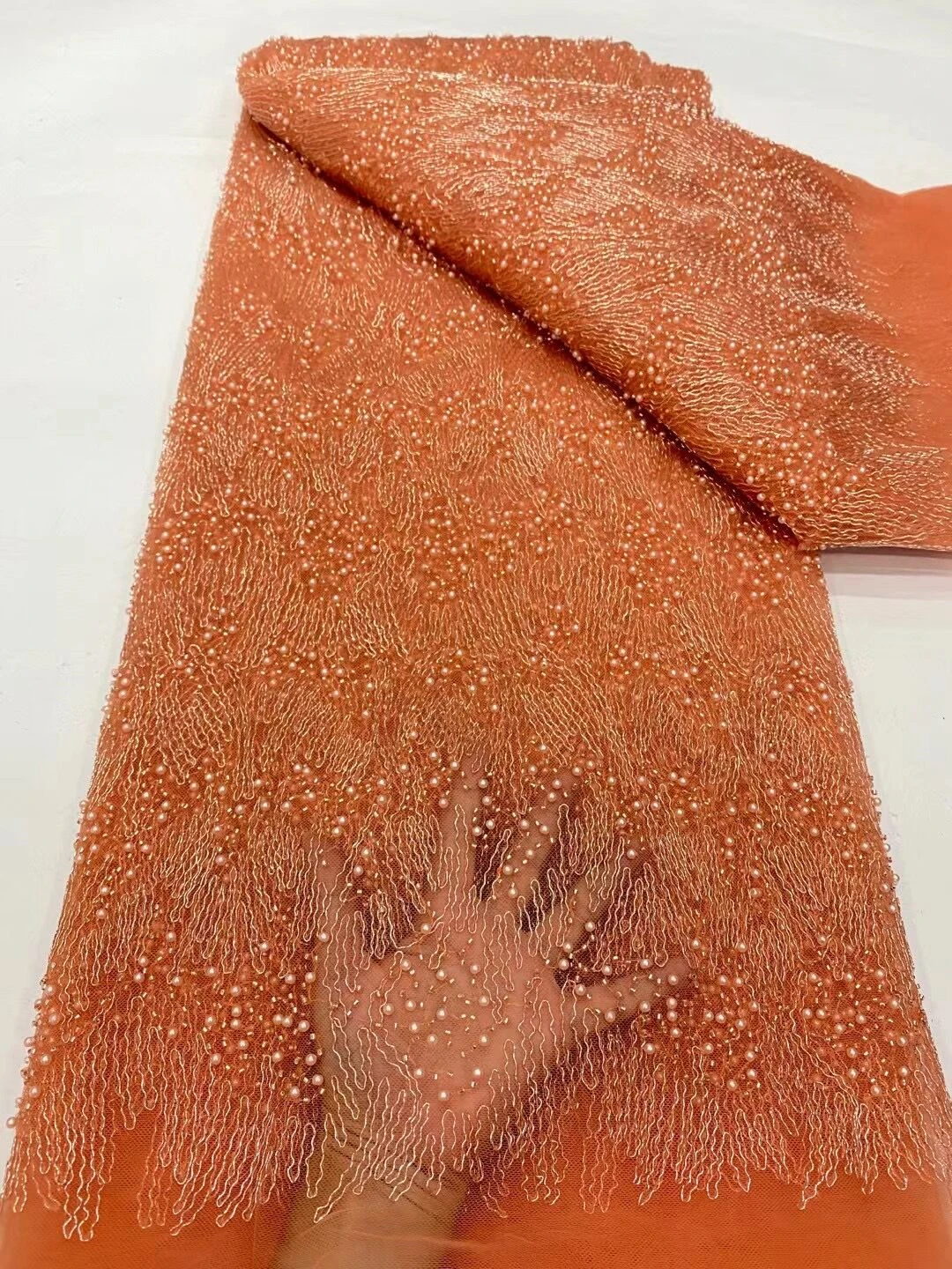 2023 High Quality African Nigerian Tulle Lace Fabric Sequins Embroidery Elegant French Guipure Wedding Party Dress Beaded 5Yards
2023 High Quality African Nigerian Tulle Lace Fabric Sequins Embroidery Elegant French Guipure Wedding Party Dress Beaded 5Yards