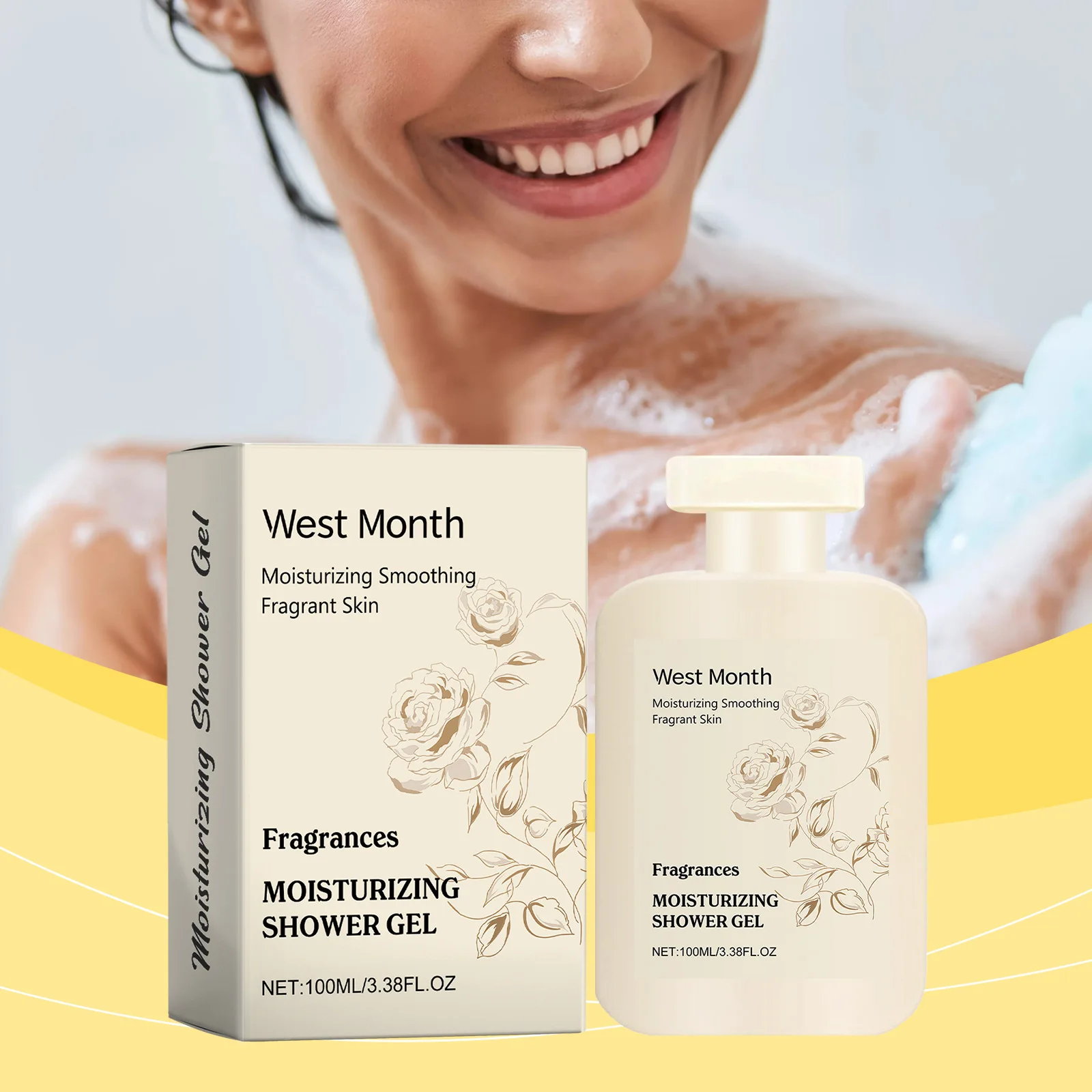 West Month 100ml Fragrance Body Shower Gel Skin Smooth Exfoliating Cleansing Pores Repair Dry Rough Skin Refreshing Bath Lotion
West Month 100ml Fragrance Body Shower Gel Skin Smooth Exfoliating Cleansing Pores Repair Dry Rough Skin Refreshing Bath Lotion
