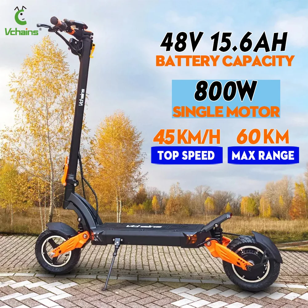 Vchains Explore E City Adult E-Scooter 800W Motor 48V15.6AH Battery 8.5 Inch E-Scooter Silent Tire Foldable Electric Scooter
Vchains Explore E City Adult E-Scooter 800W Motor 48V15.6AH Battery 8.5 Inch E-Scooter Silent Tire Foldable Electric Scooter