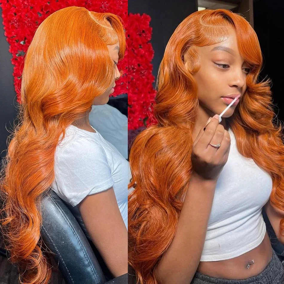 Mossily 250 Density Orange Ginger Body Wave Wavy Wigs 13X6 Lace Front Wigs Human Hair 13X4 Colored Lace Frontal Wigs for Women
Mossily 250 Density Orange Ginger Body Wave Wavy Wigs 13X6 Lace Front Wigs Human Hair 13X4 Colored Lace Frontal Wigs for Women
