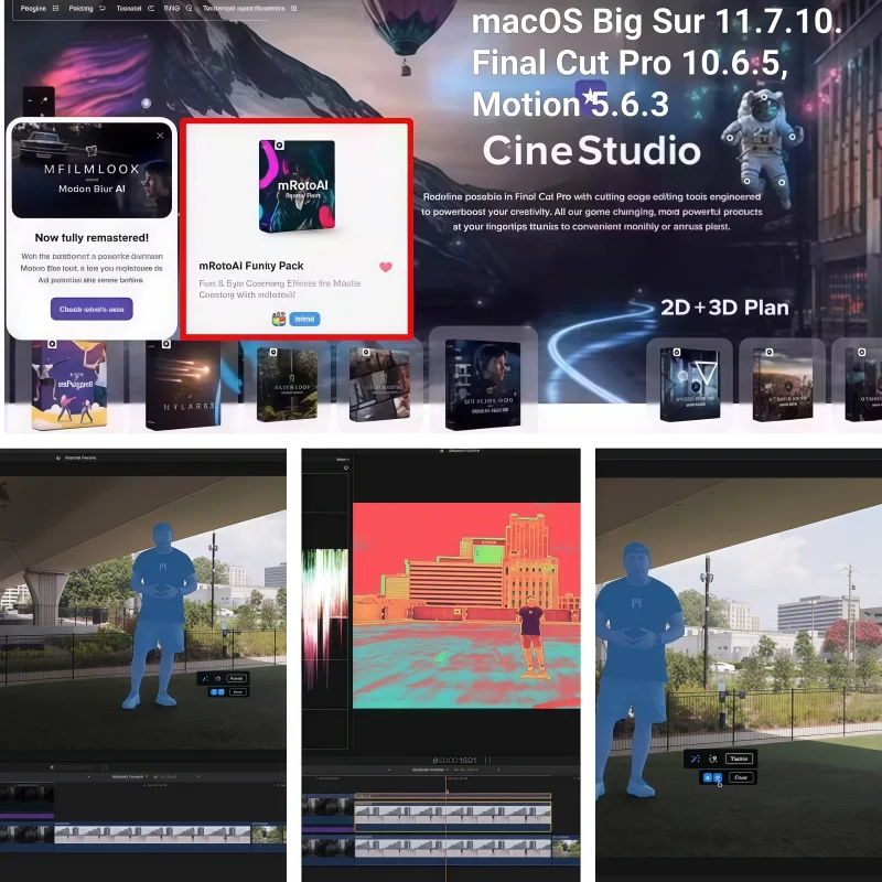 Professional 3D Motion Tracker & AI Rotoscope Tools v2.1.3 | VFX Plugin Bundle for Final Cut Pro Mac
Professional 3D Motion Tracker & AI Rotoscope Tools v2.1.3 | VFX Plugin Bundle for Final Cut Pro Mac