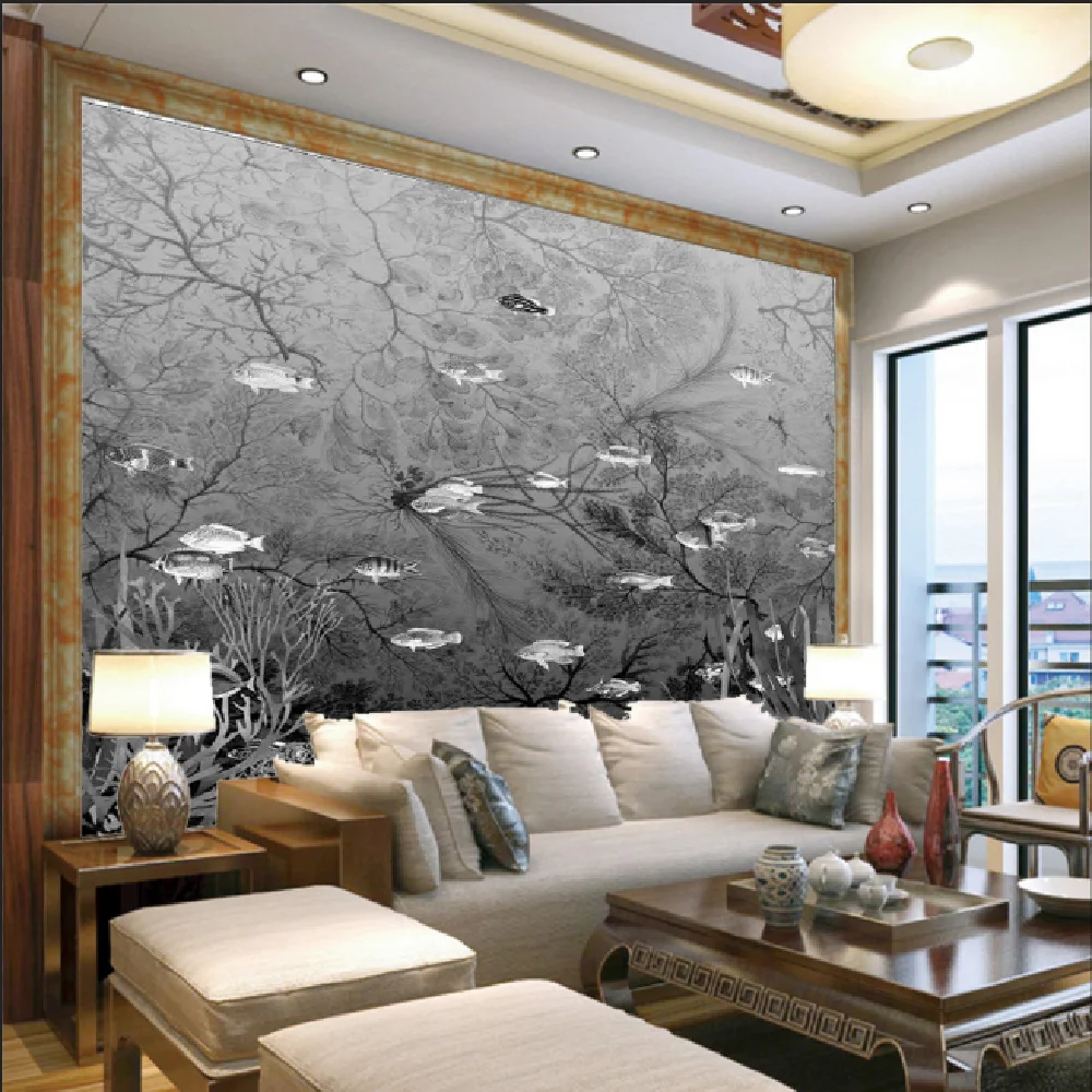 Milofi custom 3D photo printing wallpaper mural retro deep sea home decoration background wall
Milofi custom 3D photo printing wallpaper mural retro deep sea home decoration background wall