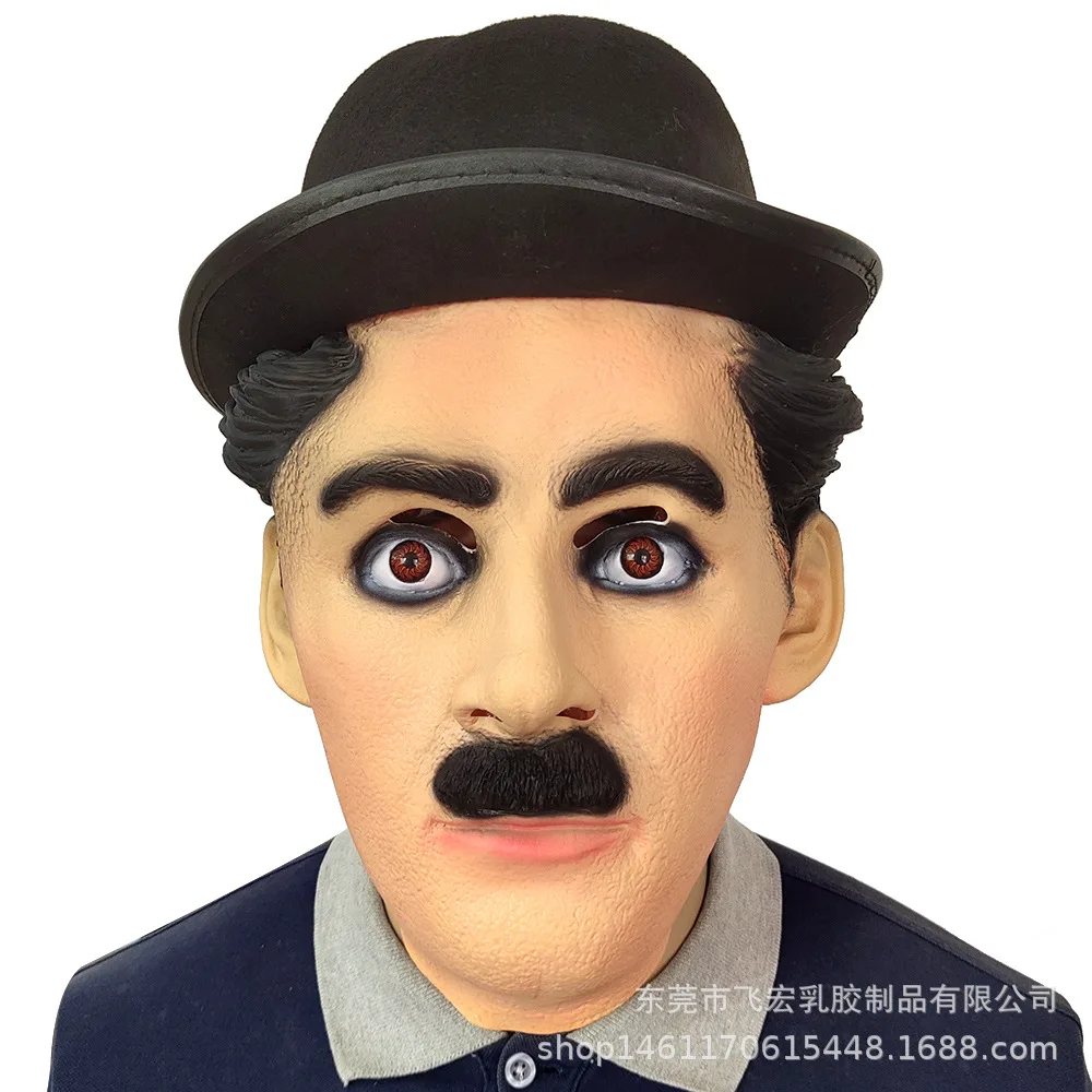 Hot Sale New Halloween Party Funny Chaplin Mask Hat Cosplay Costumes Props Latex Clown Face head Mask Fancy dress up
Hot Sale New Halloween Party Funny Chaplin Mask Hat Cosplay Costumes Props Latex Clown Face head Mask Fancy dress up