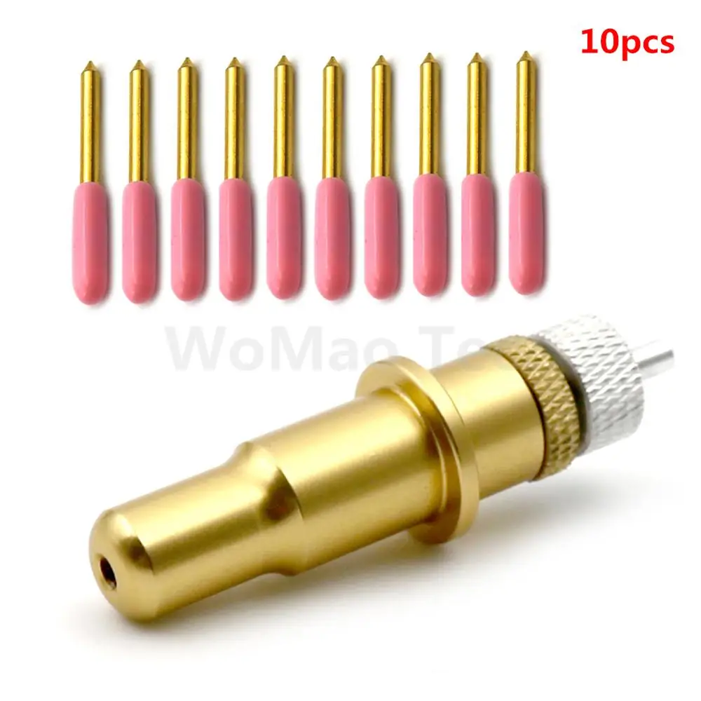 10pcs High Quality Vinyl Cutter Blades + Blade Housing Holder For US Cutter/US Maker
10pcs High Quality Vinyl Cutter Blades + Blade Housing Holder For US Cutter/US Maker