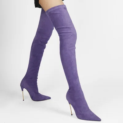 Suede Slouchy Winter Women Boots Gold Heels Sexy Pointed Toe Slip On Dress Women Sock Boots High Heel Pointed Toe Dress Boots
Suede Slouchy Winter Women Boots Gold Heels Sexy Pointed Toe Slip On Dress Women Sock Boots High Heel Pointed Toe Dress Boots