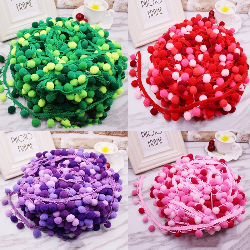 5yard Pom Pom Trim Ball Sewing Accessior Pompom Ball Lace Trim Tassel Fringe Ribbon Kintted Fabric DIY Craft Apparel Accessori
5yard Pom Pom Trim Ball Sewing Accessior Pompom Ball Lace Trim Tassel Fringe Ribbon Kintted Fabric DIY Craft Apparel Accessori