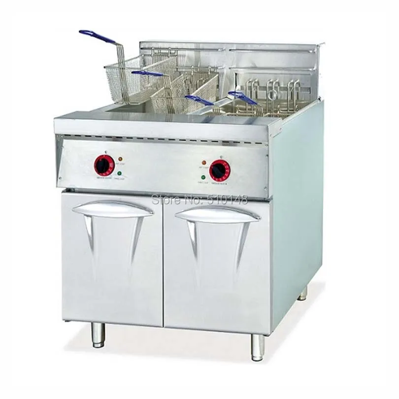 PKJG-DF26-2 Electric 2-Tank Fryer, 4-Basket, Freestanding Type, for Commercial Kitchen
PKJG-DF26-2 Electric 2-Tank Fryer, 4-Basket, Freestanding Type, for Commercial Kitchen