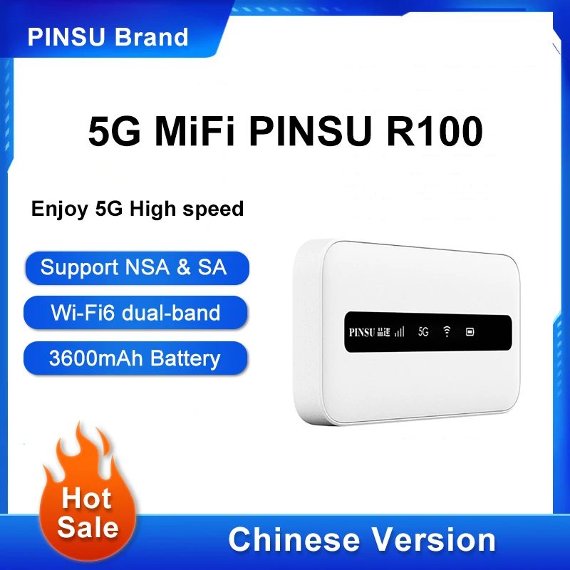 New Original PINSU 5G Smart Wireless 5G MIFI Router Wi-Fi 6+Mobile wifi 5g With Battery Support 802.11a/b/g/n/ac/ax protocol
New Original PINSU 5G Smart Wireless 5G MIFI Router Wi-Fi 6+Mobile wifi 5g With Battery Support 802.11a/b/g/n/ac/ax protocol