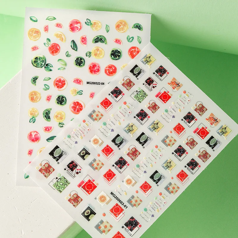 2020 DIY Colorful Nail Art Sticker Adhesive Sticker Decals Tool Summer Fruit Nail Art Tattoo Decoration Z0325-2
2020 DIY Colorful Nail Art Sticker Adhesive Sticker Decals Tool Summer Fruit Nail Art Tattoo Decoration Z0325-2
