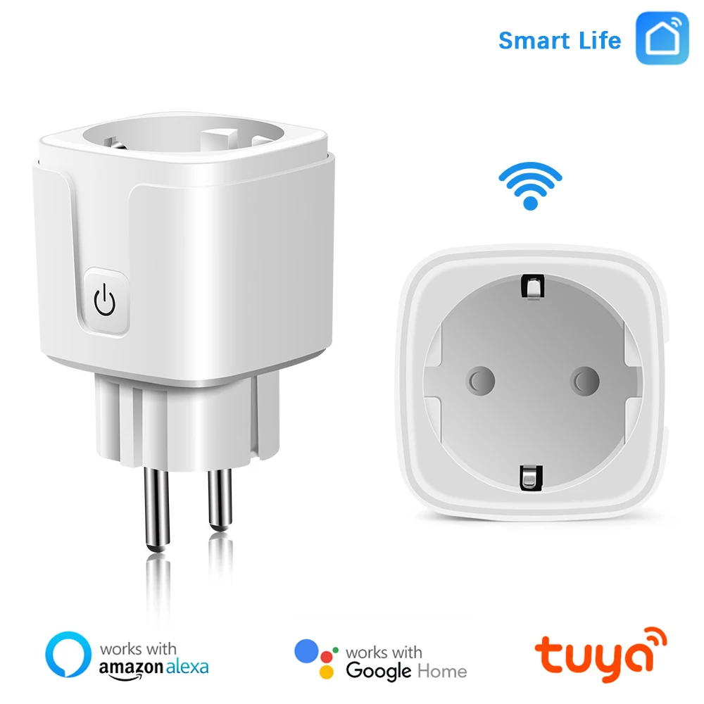 16A EU Smart Wifi Power Plug with Power Monitor Smart Home Wifi Wireless Socket Outlet Works for Alexa Google Home
16A EU Smart Wifi Power Plug with Power Monitor Smart Home Wifi Wireless Socket Outlet Works for Alexa Google Home