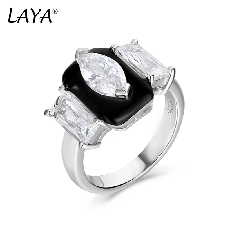 Laya Silver Ring For Women Pure 925 Sterling Silver Retro Mood Ring High Quality Zircon Created Crystal Glass Enamel Jewelry
Laya Silver Ring For Women Pure 925 Sterling Silver Retro Mood Ring High Quality Zircon Created Crystal Glass Enamel Jewelry