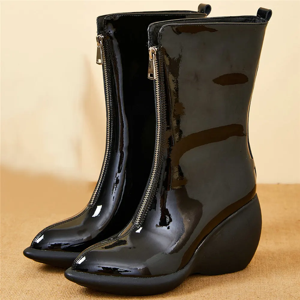 Casual Shoes Women Genuine Leather Chunky High Heels Motorcycle Boots Female Winter Pointed Toe Platform Pumps Shoes Chic Shoes
Casual Shoes Women Genuine Leather Chunky High Heels Motorcycle Boots Female Winter Pointed Toe Platform Pumps Shoes Chic Shoes