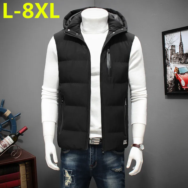 8XL 7XL new cotton plus winter fashion hooded vest big yards casual warm Large size Men's jackets
8XL 7XL new cotton plus winter fashion hooded vest big yards casual warm Large size Men's jackets