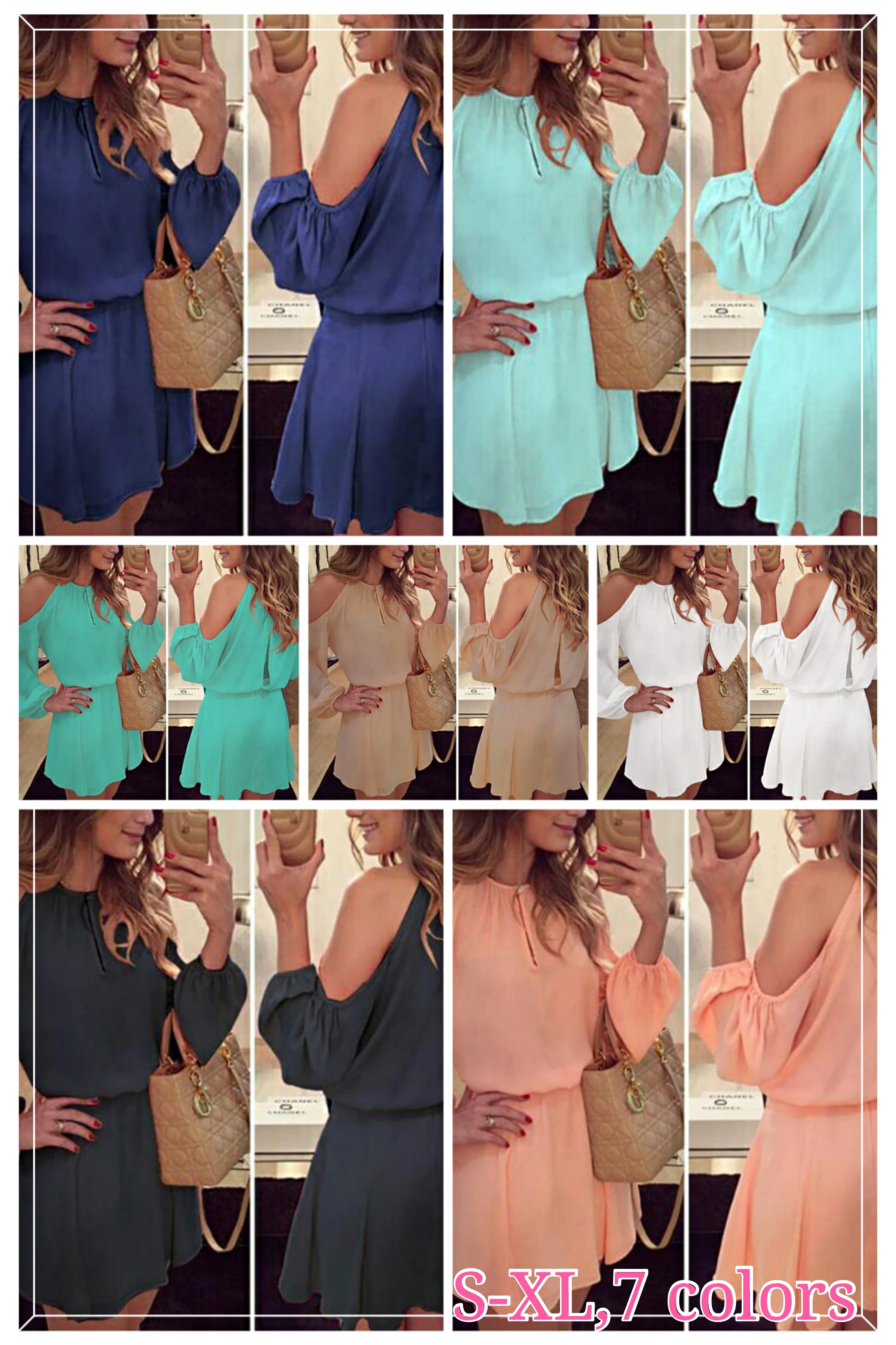 Summer 4 Size Mini Dresses For Women Fashion Chiffon Long Sleeve Hollow Out regular Female Loose Party Dress
Summer 4 Size Mini Dresses For Women Fashion Chiffon Long Sleeve Hollow Out regular Female Loose Party Dress