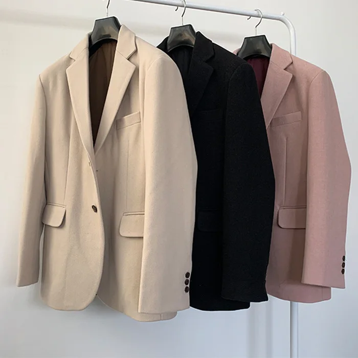 Korean Men Suit Jacket Casual Long Sleeve Button Up Top Vintage Man Dress Suit Blazer Cute Office Party Loose Oversized Blazers
Korean Men Suit Jacket Casual Long Sleeve Button Up Top Vintage Man Dress Suit Blazer Cute Office Party Loose Oversized Blazers