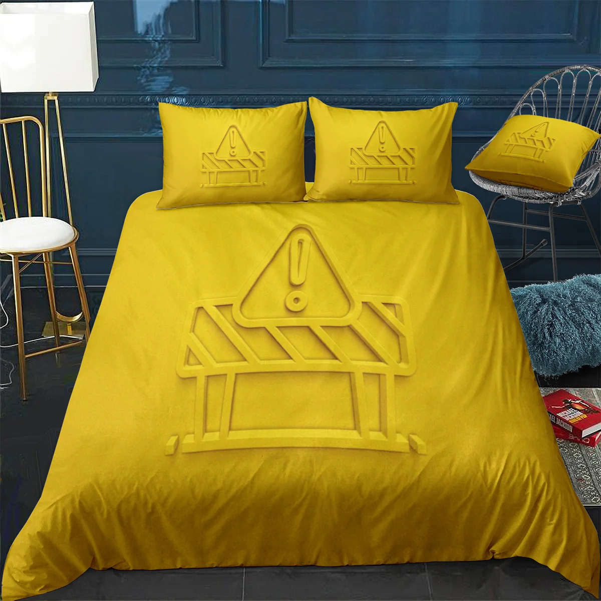 Modern Trend Yellow Road Sign Bedding Set Bed Linen Euro Bedroom Decor Duvet Cover Set Twin Full Queen King Size Bedclothes
Modern Trend Yellow Road Sign Bedding Set Bed Linen Euro Bedroom Decor Duvet Cover Set Twin Full Queen King Size Bedclothes