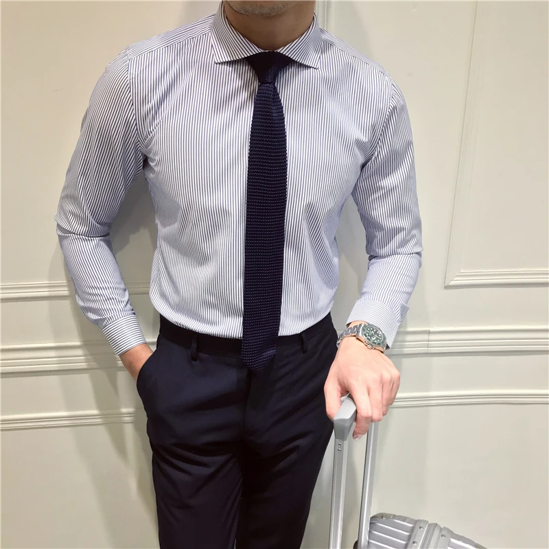 2022 Spring Autumn New Fashion Men's Striped Shirts Men Long Sleeve Shirt Turn-down Collar Shirt Men Casual Slim Fit Shirt L153
2022 Spring Autumn New Fashion Men's Striped Shirts Men Long Sleeve Shirt Turn-down Collar Shirt Men Casual Slim Fit Shirt L153