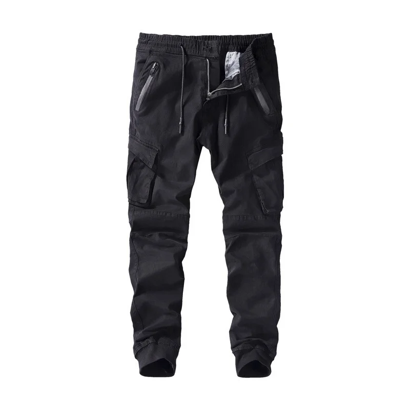 Mens Autumn Cargo Pants Japanese Cotton Straight Casual Pants Loose Sweatpants Safari Style Elastic Waist Ankle Length Trousers
Mens Autumn Cargo Pants Japanese Cotton Straight Casual Pants Loose Sweatpants Safari Style Elastic Waist Ankle Length Trousers