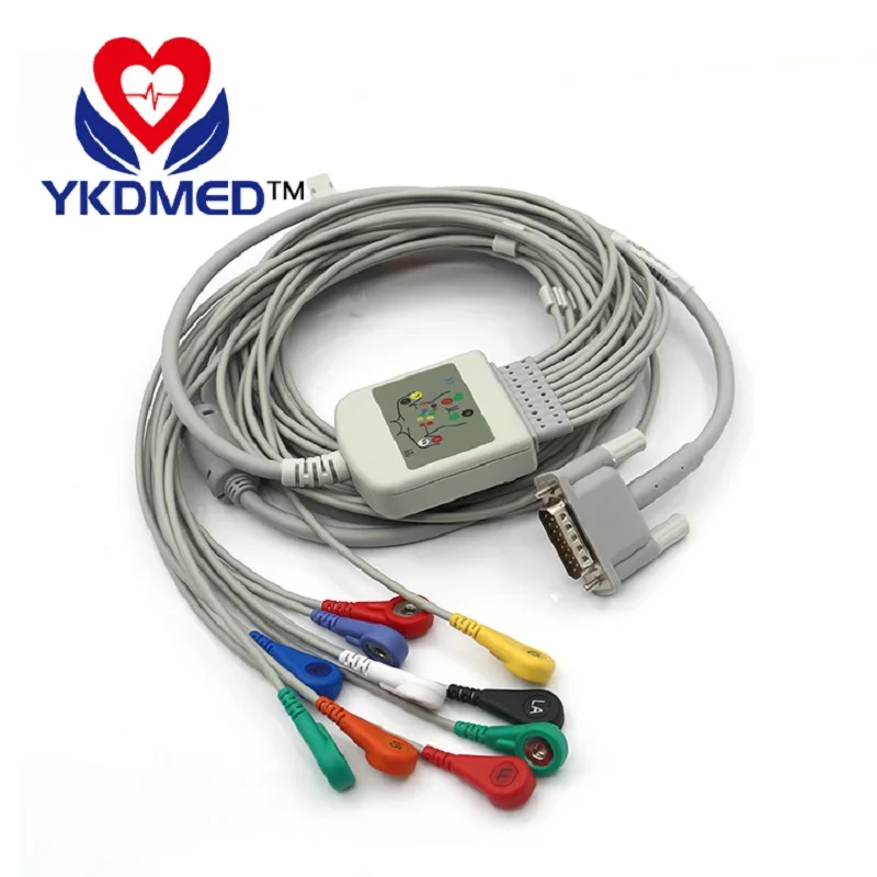 EKG кабель с 10 проводами для монитора пациента M1170A,M1701A,M1702A, snap/20K сопротивление/AHA
EKG кабель с 10 проводами для монитора пациента M1170A,M1701A,M1702A, snap/20K сопротивление/AHA