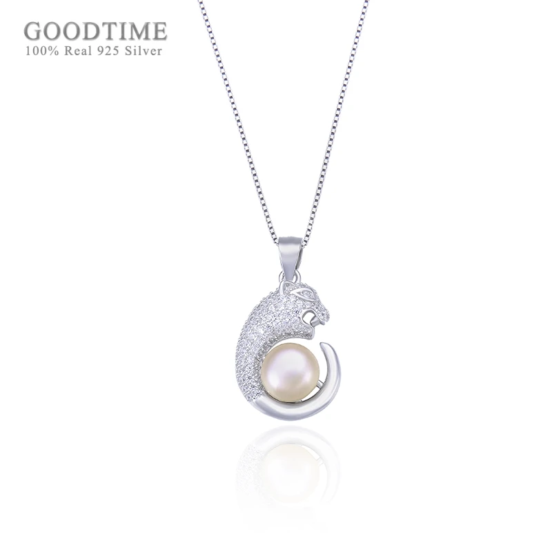 Fashion Women Pure 925 Sterling Silver Necklace Leopard Zircon Pendant Freshwater Pearl Pendant Clavicle Necklace For Girl Party
Fashion Women Pure 925 Sterling Silver Necklace Leopard Zircon Pendant Freshwater Pearl Pendant Clavicle Necklace For Girl Party