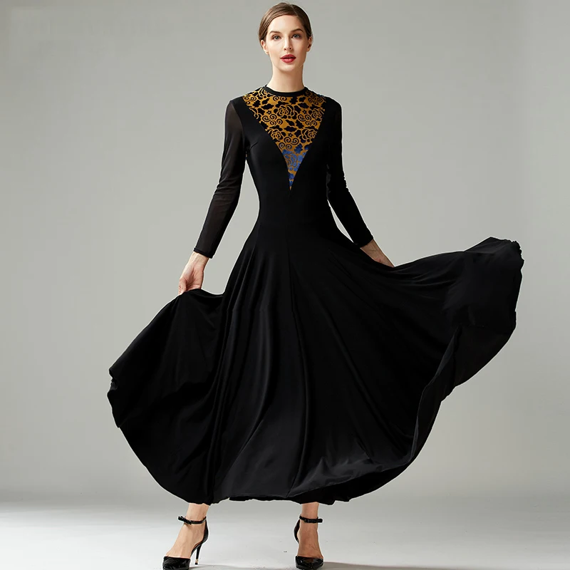 Women Modern Dance Skirt new long Ballroom Dance Dress National Standard Dance Practice Costumes Waltz Dancing Clothes
Women Modern Dance Skirt new long Ballroom Dance Dress National Standard Dance Practice Costumes Waltz Dancing Clothes