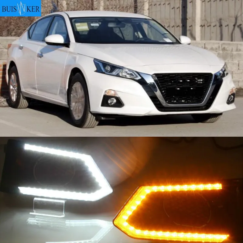 2PCS For Nissan Altima Teana 2019 2020 LED Daytime Running Light Waterproof Car LED DRL fog Lamp with Turn Signal style Relay
2PCS For Nissan Altima Teana 2019 2020 LED Daytime Running Light Waterproof Car LED DRL fog Lamp with Turn Signal style Relay