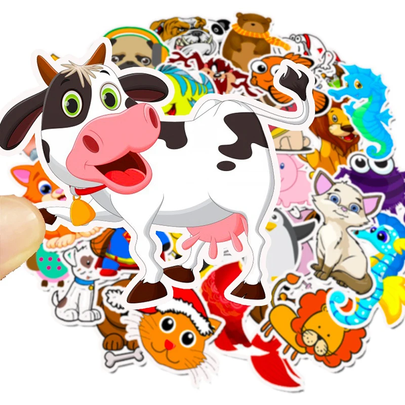 50pcs Cartoon Animal Waterproof Stickers For DIY Laptop Skateboard Refrigerator Decals Kids Children Toy NEW
50pcs Cartoon Animal Waterproof Stickers For DIY Laptop Skateboard Refrigerator Decals Kids Children Toy NEW