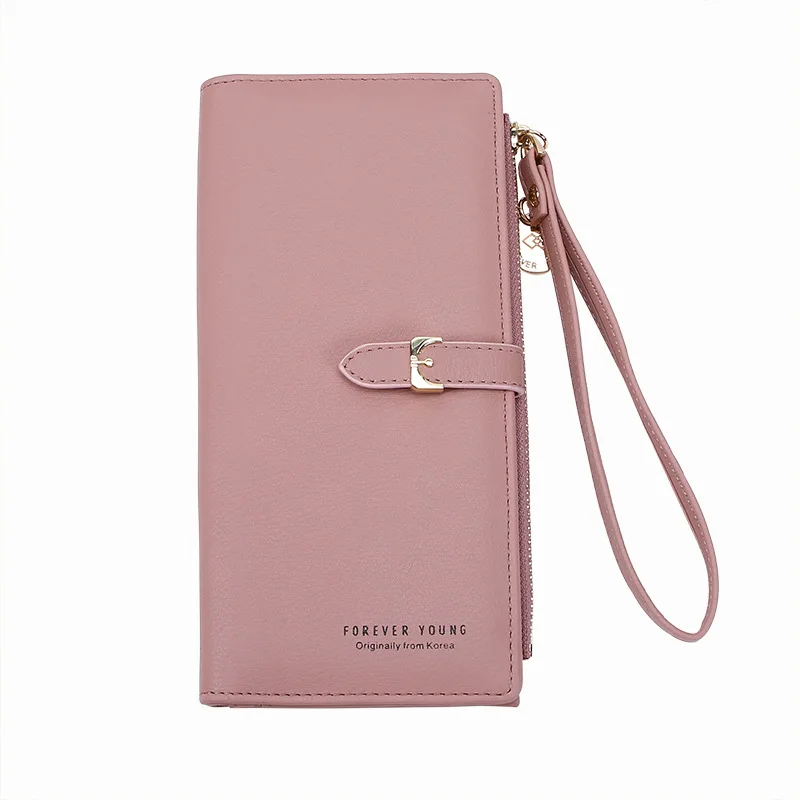 New Style WOMEN'S Wallet Korean-style Solid Color Clutch Bag Large Capacity Wrist Wrap Small and convenient Hand Strap
New Style WOMEN'S Wallet Korean-style Solid Color Clutch Bag Large Capacity Wrist Wrap Small and convenient Hand Strap