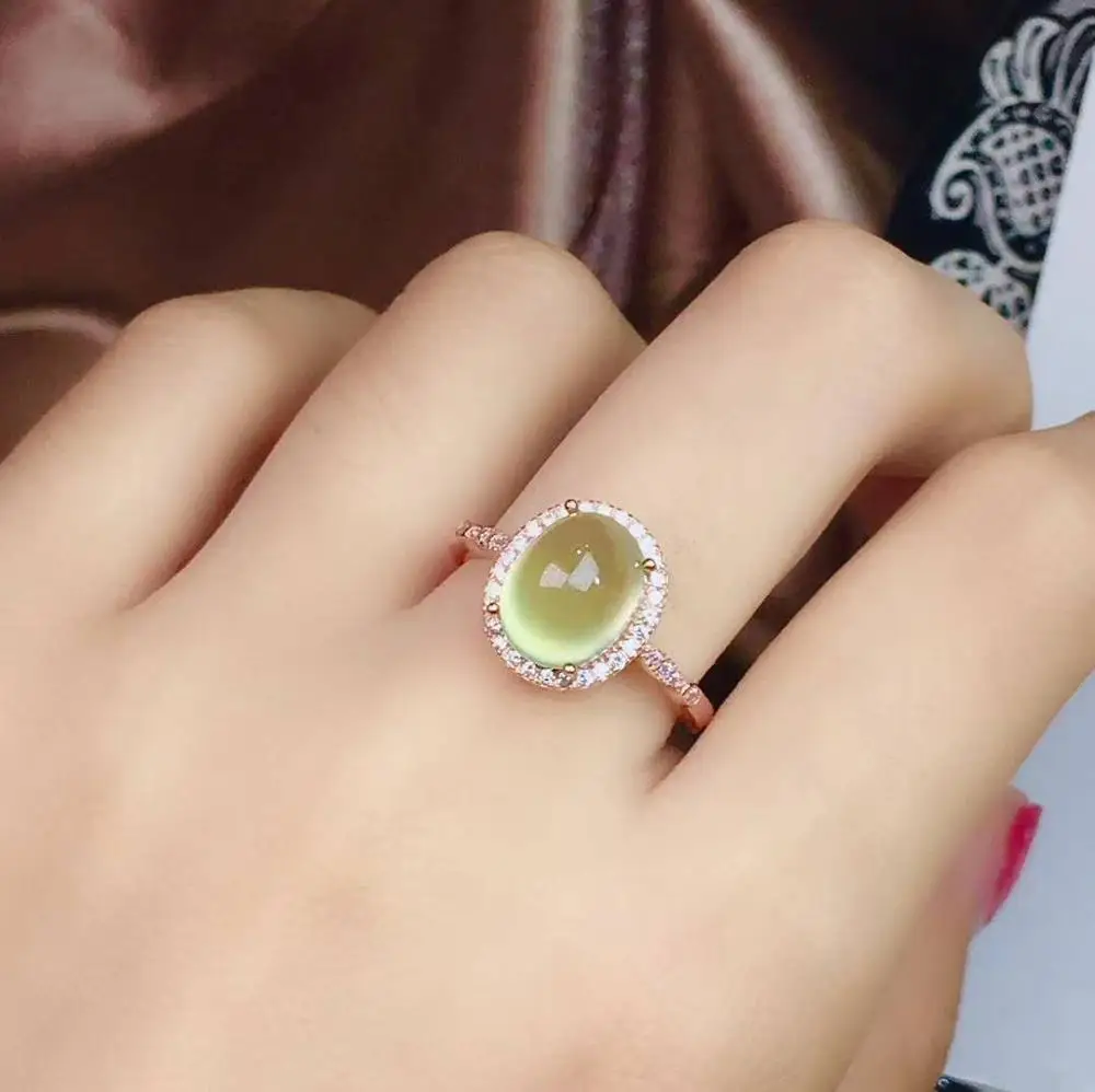 New Arrival Real and Natural Free shipping Natural Prehnite Ring 925 sterling silver Fine jewelry For men or women
New Arrival Real and Natural Free shipping Natural Prehnite Ring 925 sterling silver Fine jewelry For men or women