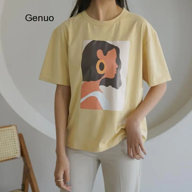 Ladies Retro Top Tee Shirt Women Casual Vintage Print Cotton T-shirt Short Sleeve O Neck Tees 2020 Summer Fashion New
Ladies Retro Top Tee Shirt Women Casual Vintage Print Cotton T-shirt Short Sleeve O Neck Tees 2020 Summer Fashion New