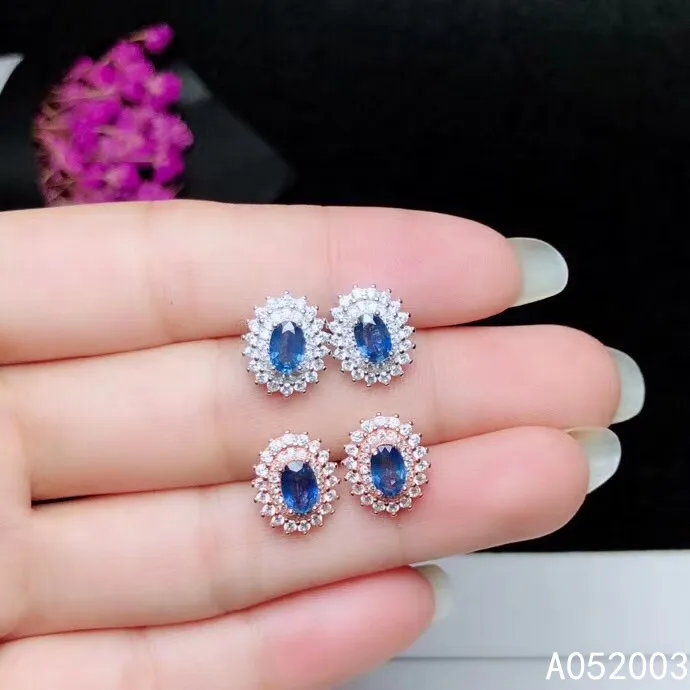 KJJEAXCMY Fine Jewelry 925 sterling silver inlaid natural sapphire female earrings Ear studs noble support detection
KJJEAXCMY Fine Jewelry 925 sterling silver inlaid natural sapphire female earrings Ear studs noble support detection