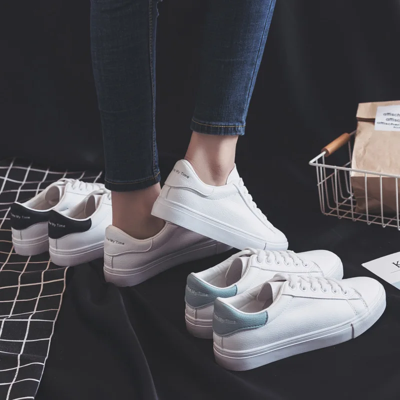 Fashion Shoes Women's Vulcanize Shoes New Spring Basic Casual White Shoes Female PU Leather Flat Lace-up Shoes Student Sneakers
Fashion Shoes Women's Vulcanize Shoes New Spring Basic Casual White Shoes Female PU Leather Flat Lace-up Shoes Student Sneakers