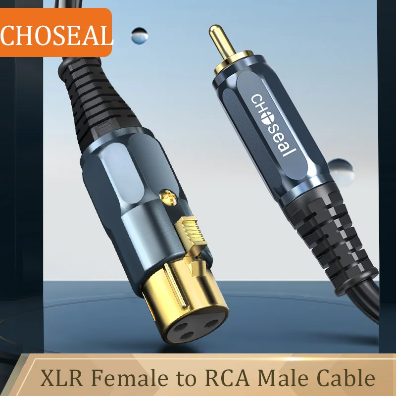 CHOSAL XLR to RCA Audio Cable for Amplifier Mixer Microphone RCA to XLR Speaker Cable
CHOSAL XLR to RCA Audio Cable for Amplifier Mixer Microphone RCA to XLR Speaker Cable