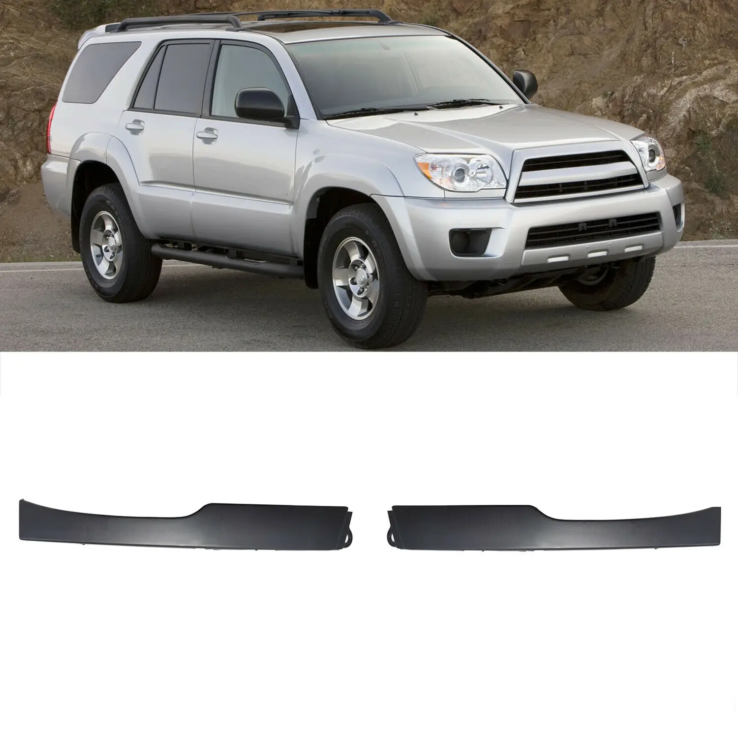Pair For 2006-2009 Toyota 4RUNNER Fender Extension Bumper Headlight Lower Filler Trim
Pair For 2006-2009 Toyota 4RUNNER Fender Extension Bumper Headlight Lower Filler Trim