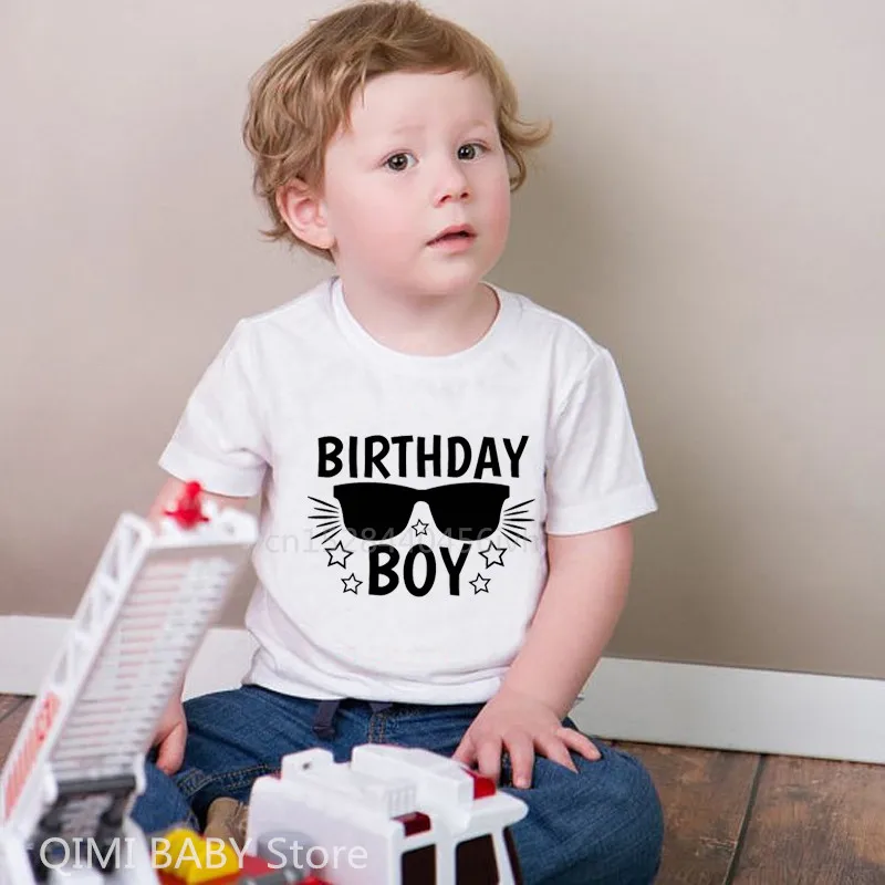 New Kids Funny Birthday Boy T-shirts Soft White Baby Boys Happy Birthday T Shirt Children Summer Short Sleeve Tops Clothing
New Kids Funny Birthday Boy T-shirts Soft White Baby Boys Happy Birthday T Shirt Children Summer Short Sleeve Tops Clothing