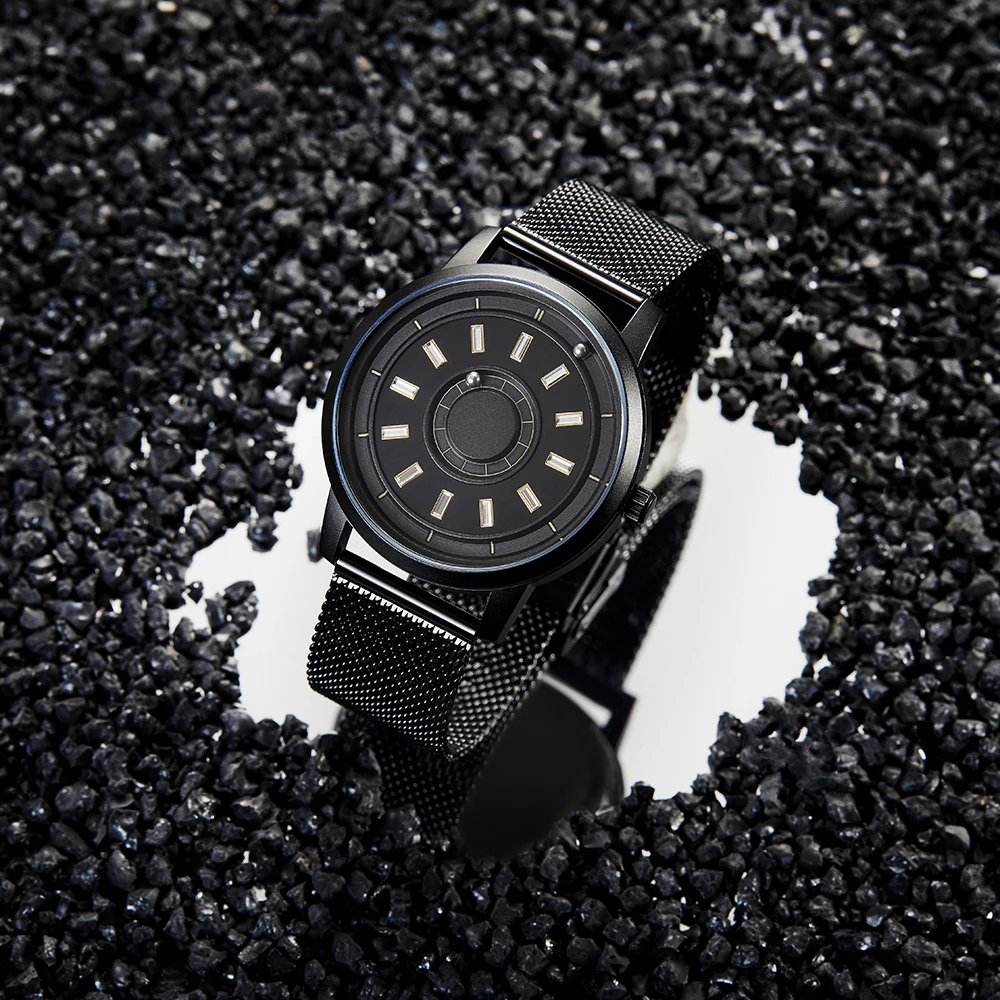 EUTOUR Men Watch Black Fashion Mesh Band Strap Reloj Magnetic Magnet Metal Multifunctional Watch Men's Quartz Watches
EUTOUR Men Watch Black Fashion Mesh Band Strap Reloj Magnetic Magnet Metal Multifunctional Watch Men's Quartz Watches