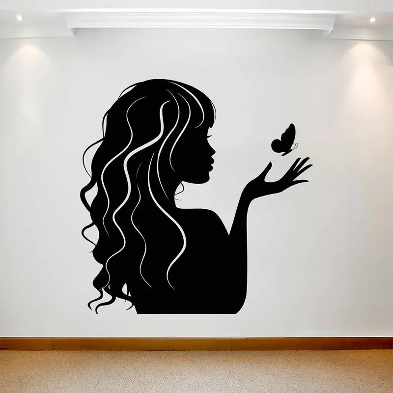 Beauty Salon Wall Sticker Girl Butterfly Hair Hairdressing Shop Sign Window Vinyl Decals Removable Transfer Art Decor Mural
Beauty Salon Wall Sticker Girl Butterfly Hair Hairdressing Shop Sign Window Vinyl Decals Removable Transfer Art Decor Mural